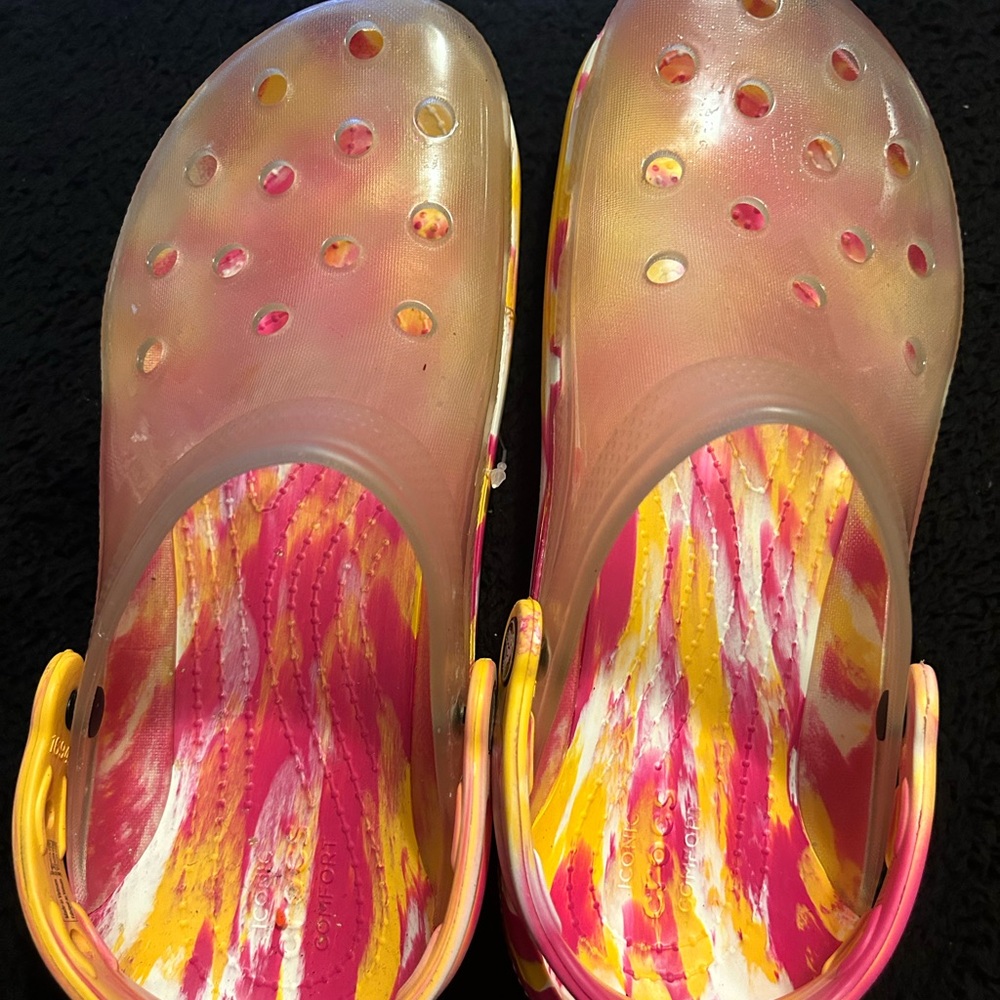 Translucent Marble Crocs